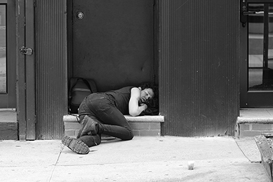 Homeless : Street Life : New York : Personal Photo Projects : Photos : Richard Moore : Photographer